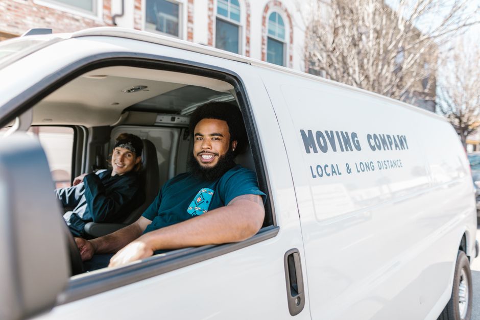 Friendly moving team providing residential moving services